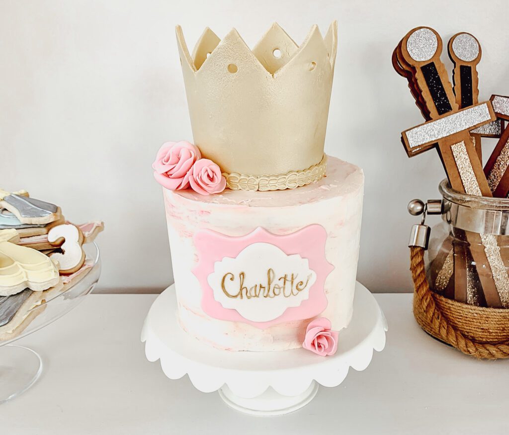 Princess birthday party cake