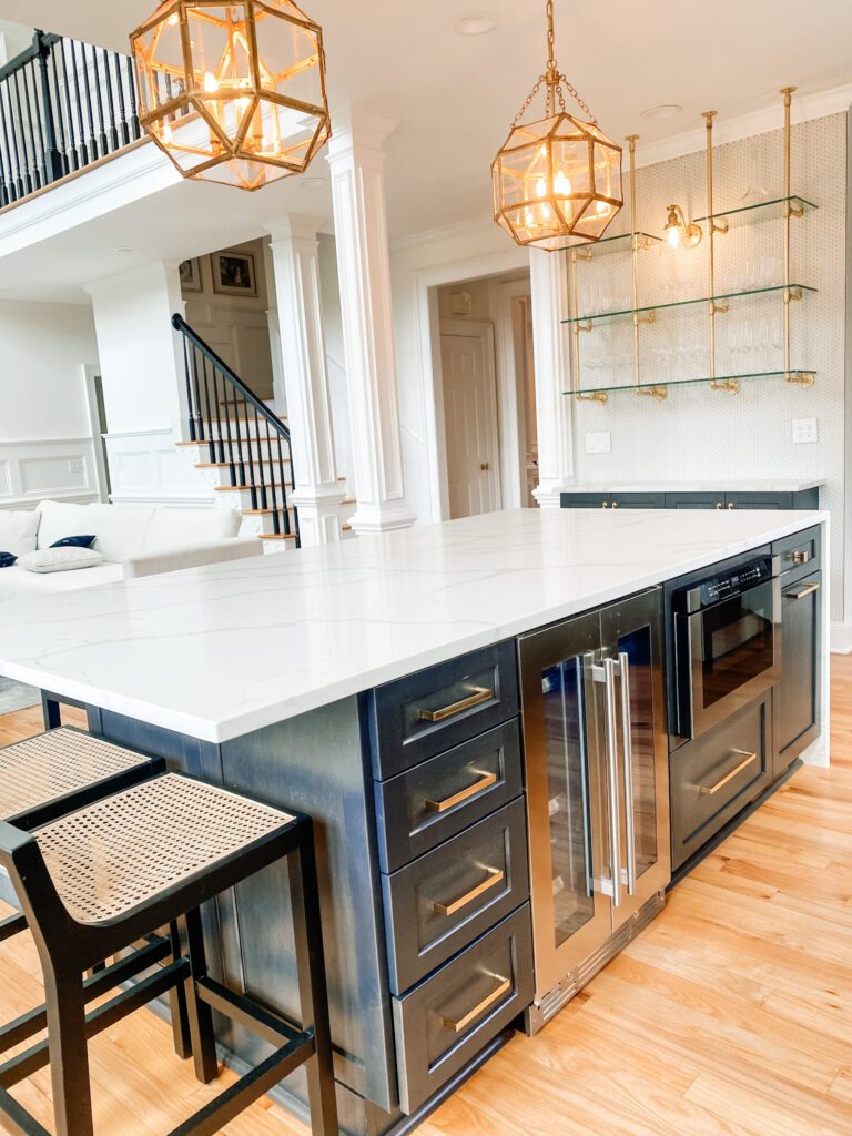 Modern Vintage kitchen - black cabinets