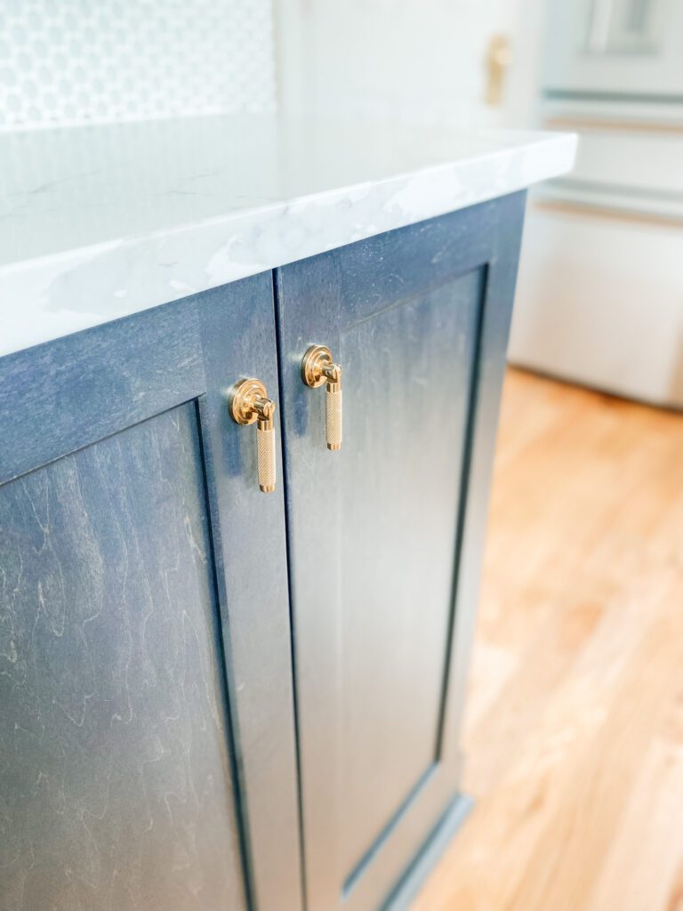 Modern Vintage Brass Drop Cabinet Pulls