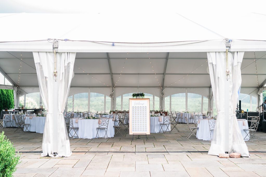 Outdoor Wedding Tent and decor