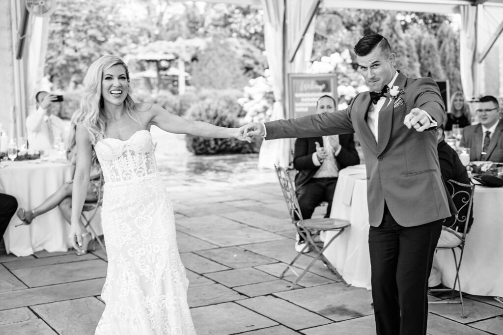 Bride and Groom dancing