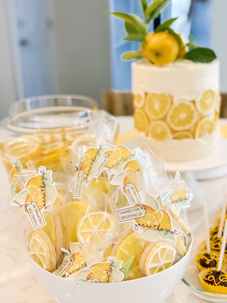 lemon cookie party favor