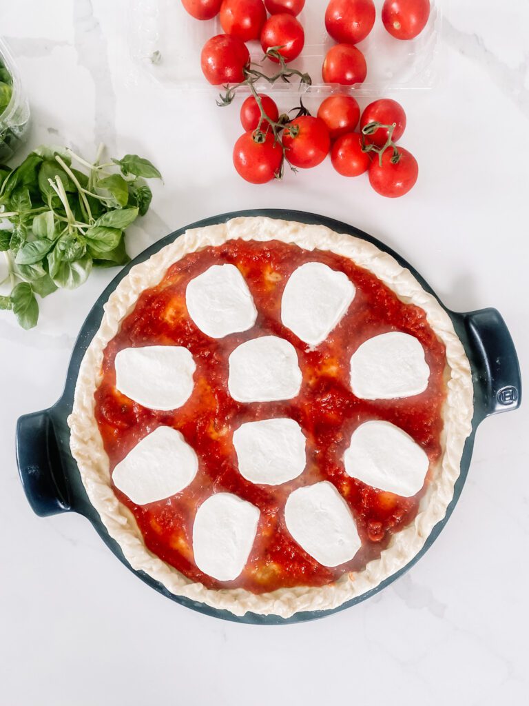 Fresh Mozzarella Topping on Pizza