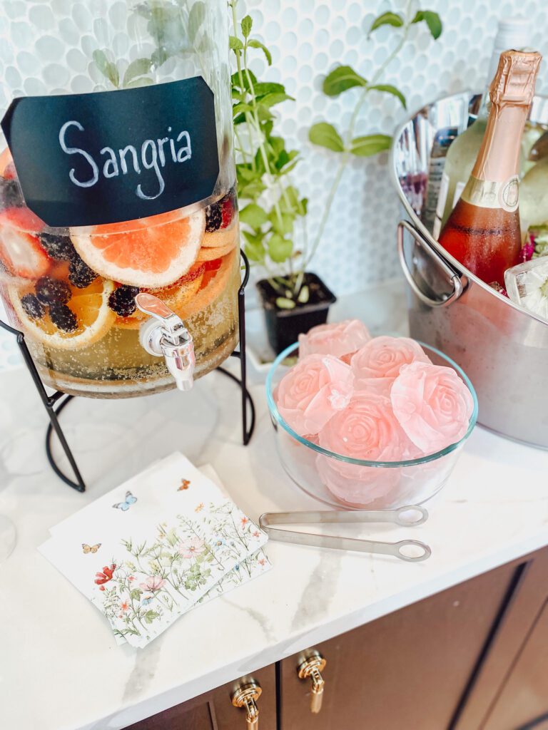 Sangria and Rose Ice Molds