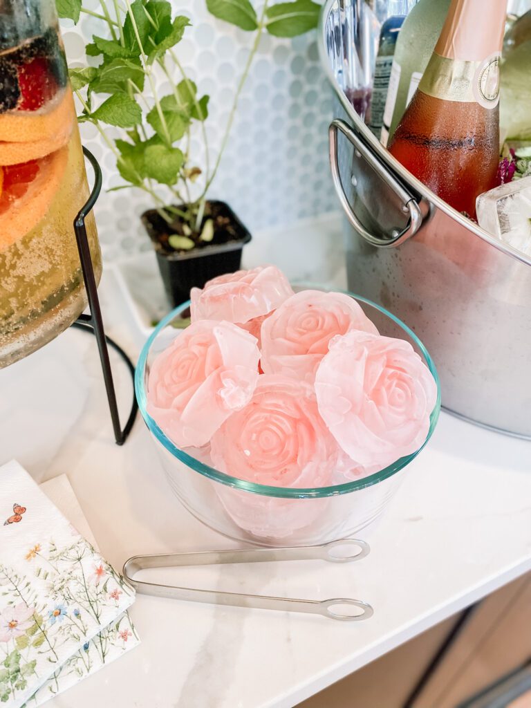 Floral Ice Molds for Drinks