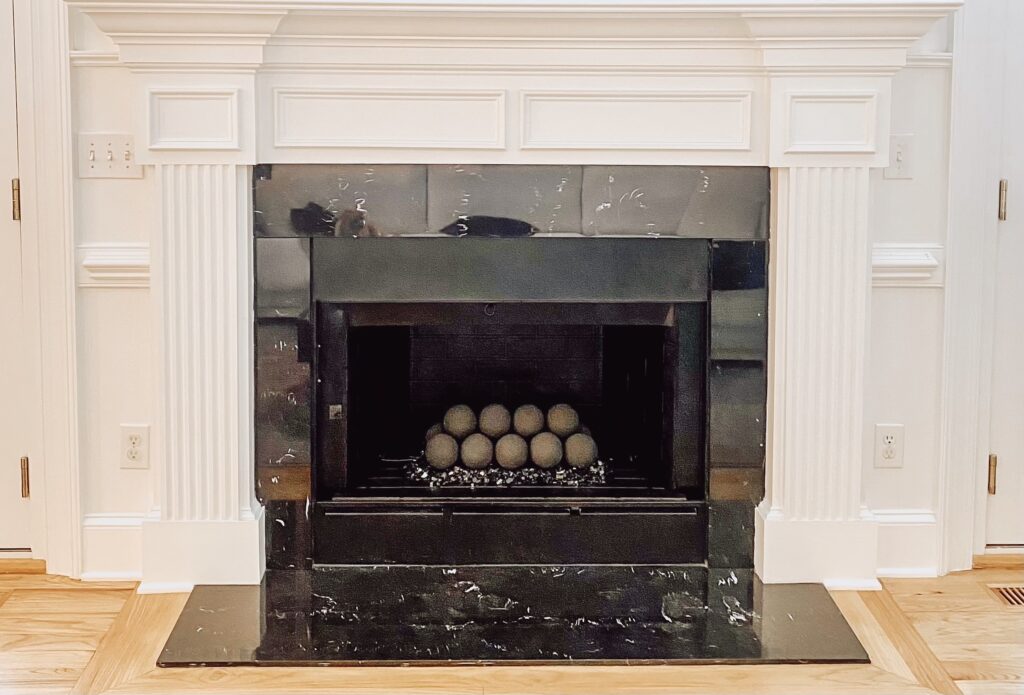 Modern Fireplace with Fire balls