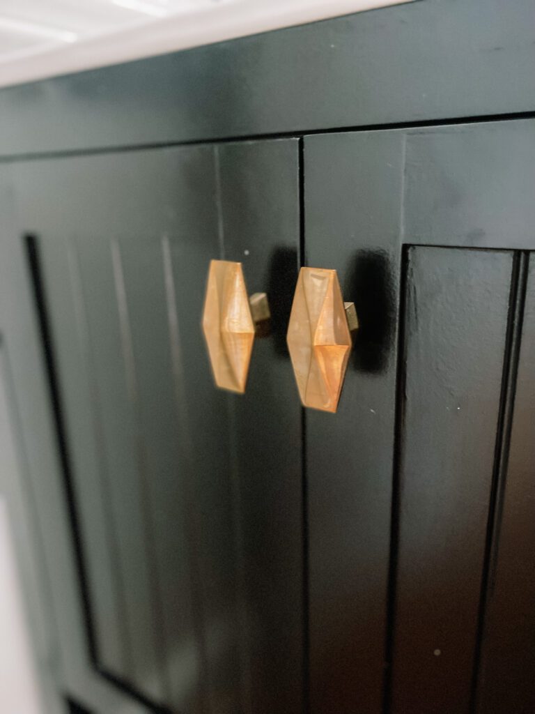 Unlaquered brass cabinet knobs