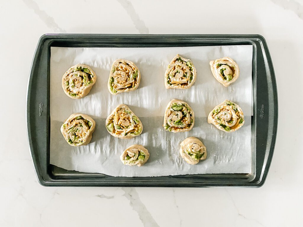 Uncooked broccoli cheese crescent rolls