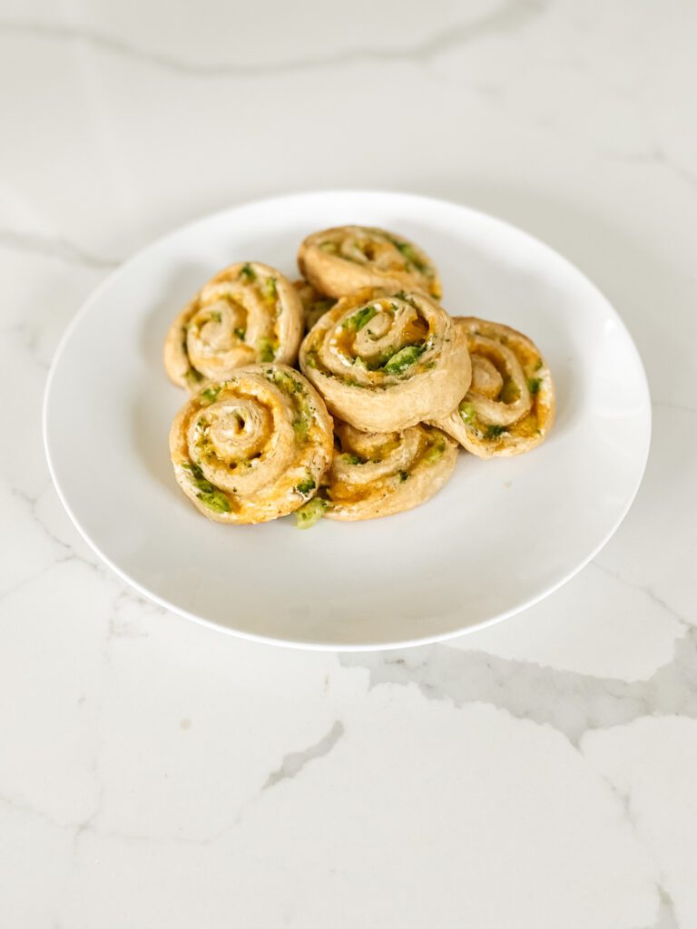 Broccoli Cheese Wheel Roll Ups