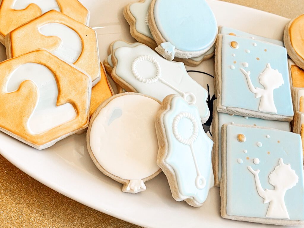 Bubbles Two Year Old Birthday Sugar Cookies