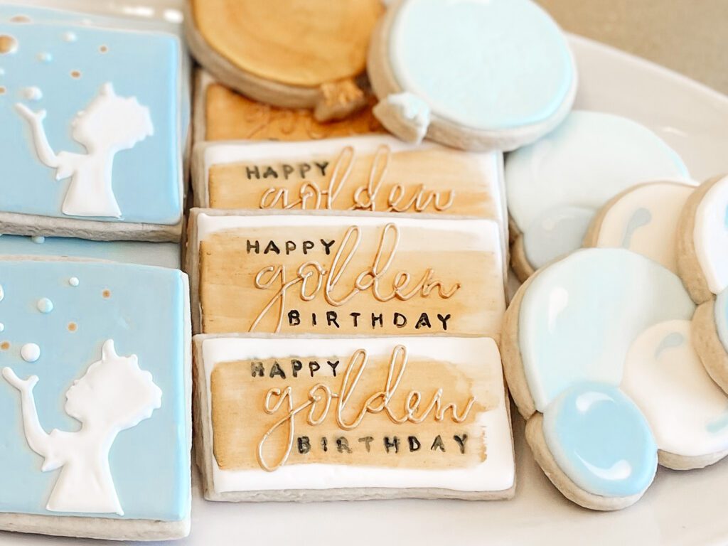 Golden Birthday Sugar Cookies