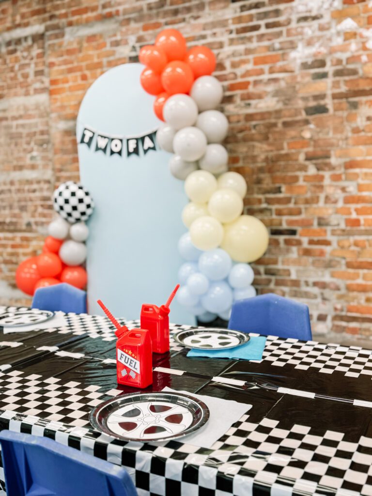 Two Fast Two Curious Birthday party Birthday Boy race car theme
