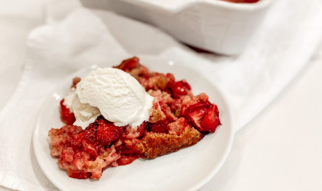 Strawberry Brown Sugar Cobbler