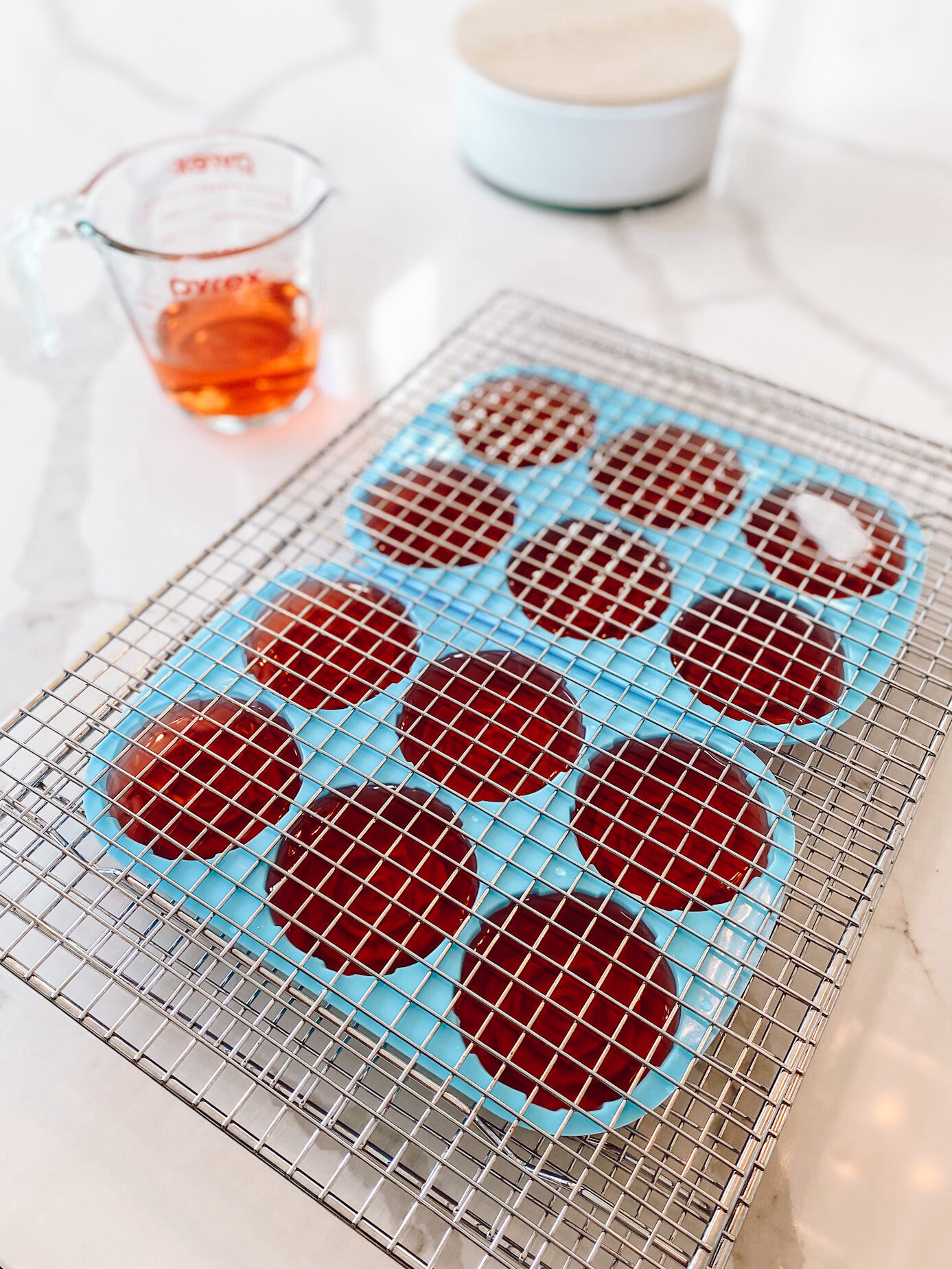 Ice Molds on tray