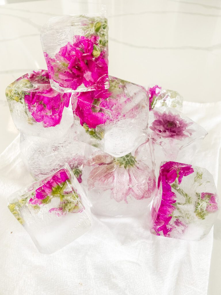 Flower Ice Cubes