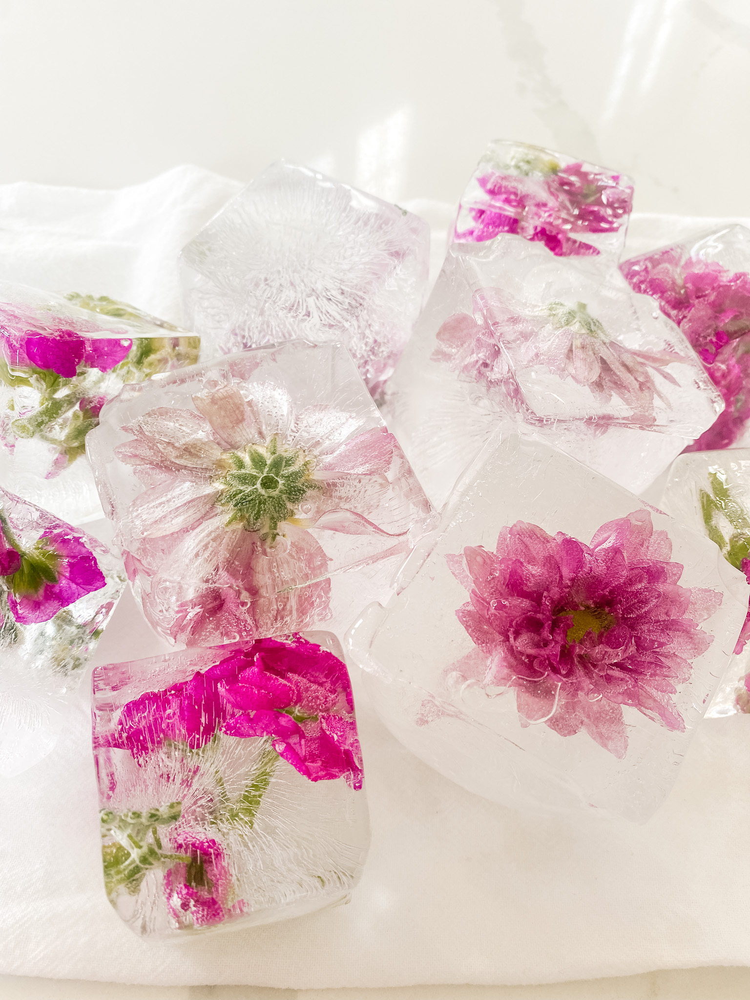 Flower Ice Cubes