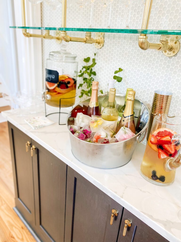 Wildflower Baby Shower Drink Bar