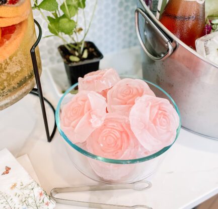 Floral Ice Molds for Drinks