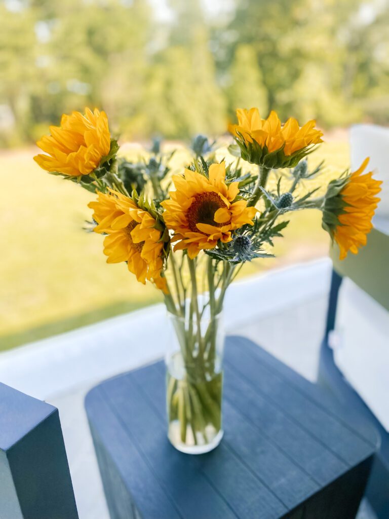 Sunflowers in vase