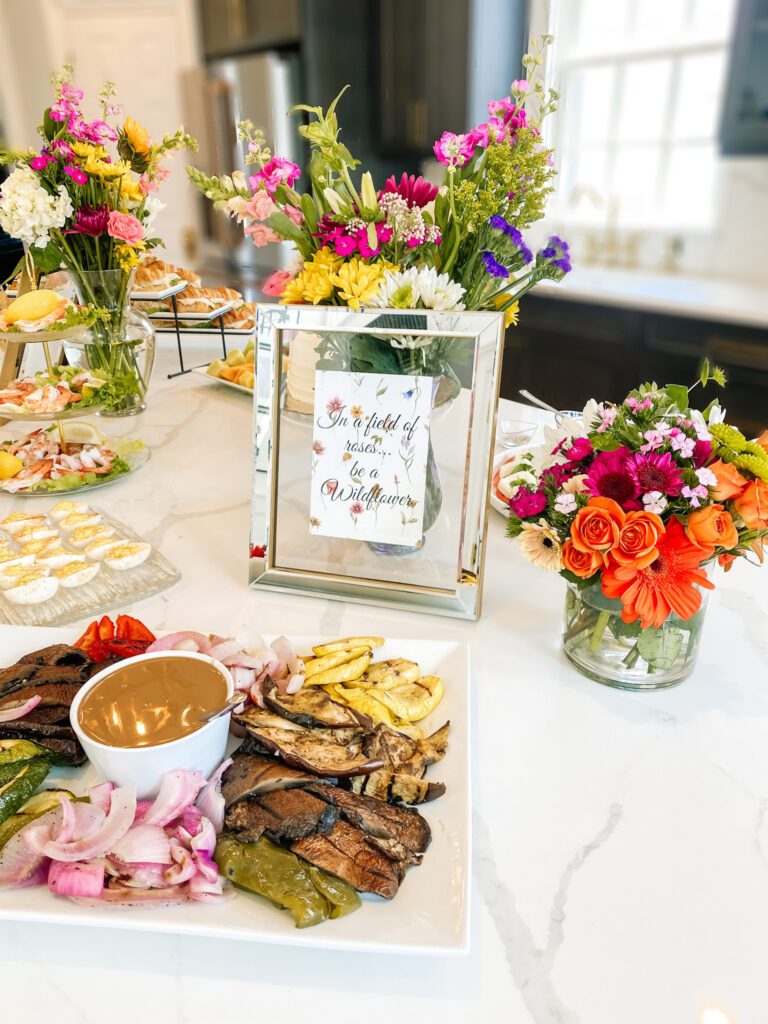 Grilled vegetable platter