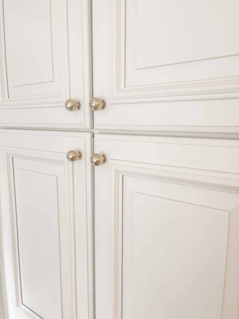 Painted Cabinets Polished Brass Hardware