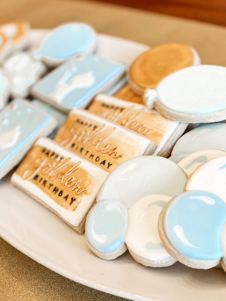 Golden Birthday Sugar Cookies