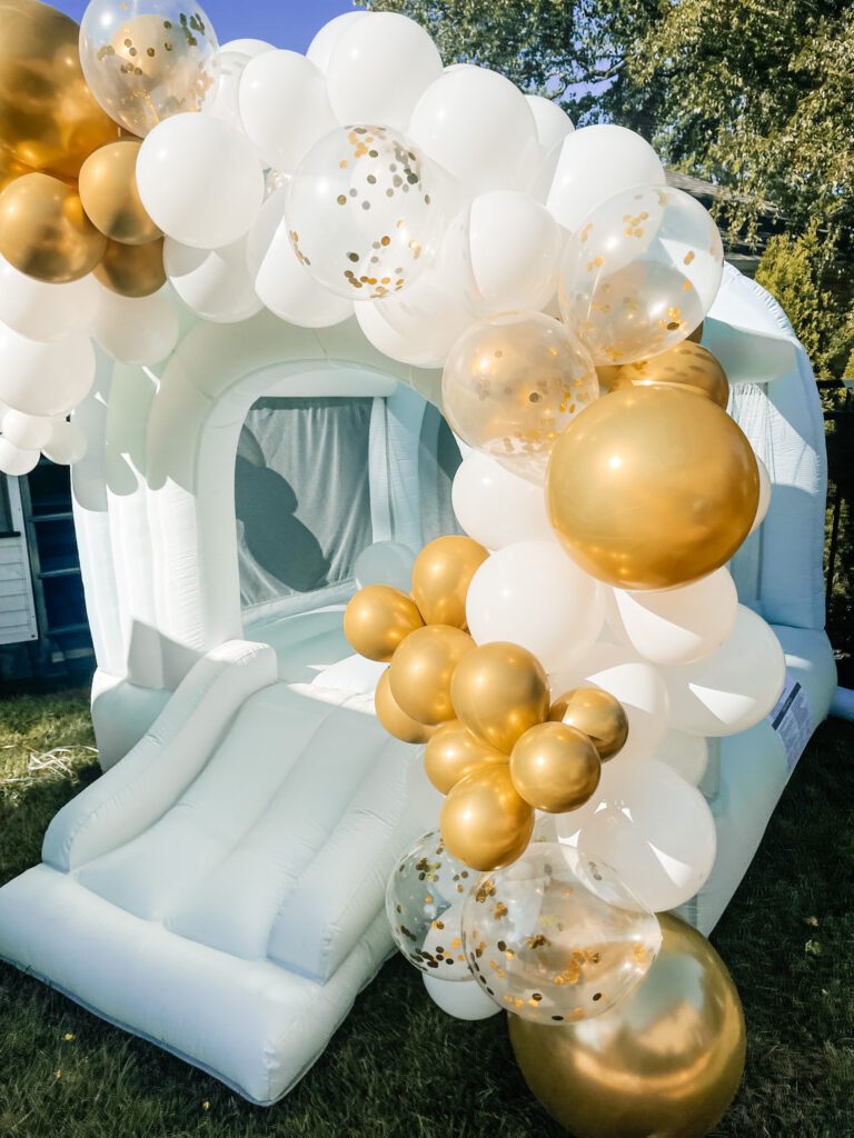 Golden Birthday Balloon Arch