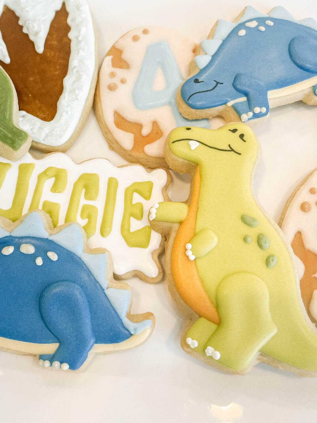 Dinosaur Birthday Party Cookies