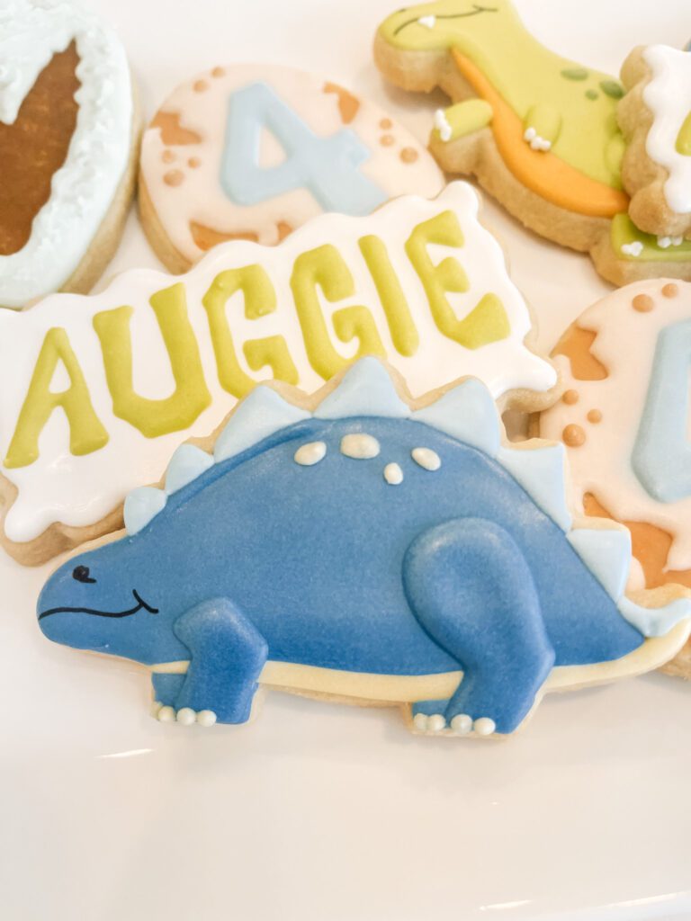 Dinosaur Birthday Party Cookies