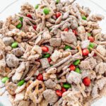 Reindeer Munch, puppy chow and white trash mix dessert