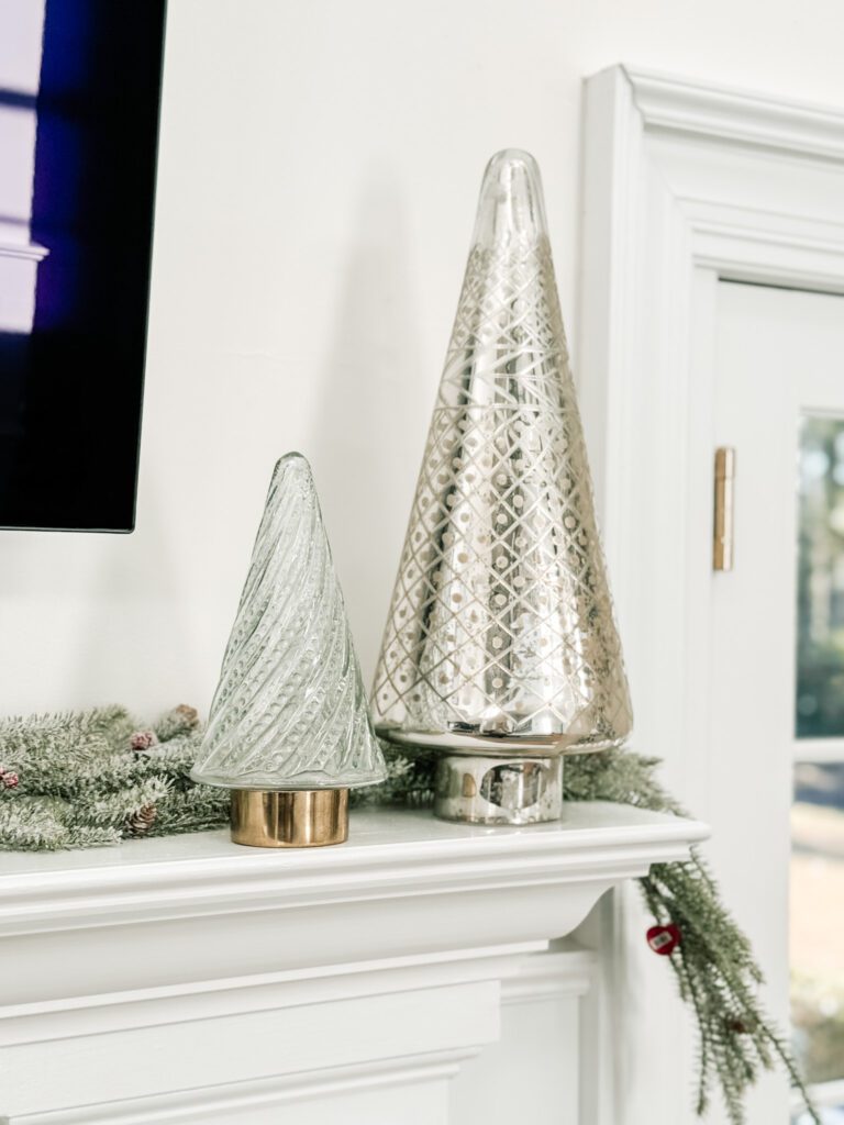 Gold, silver, glass modern Christmas tree decor