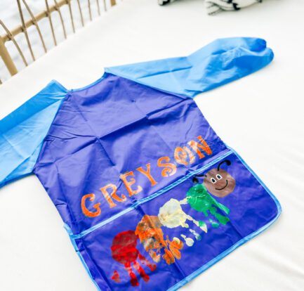 Caterpillar Handprint Art Smock